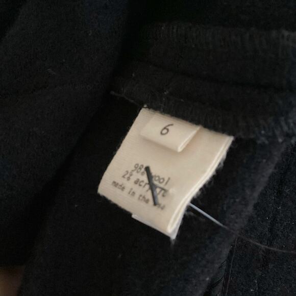 L’Agence Black Shadow Stripe Wool Knit Long Sleeve Sheath Dress 6 - Picture 6 of 7